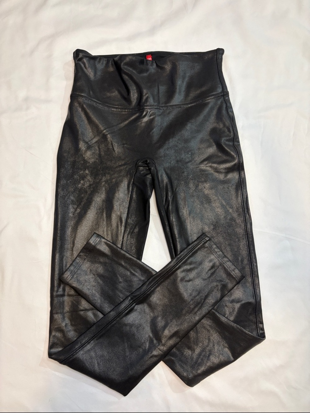 Spanx Wet Look Faux Leather High Waist Slimming Leggings, Petite Small